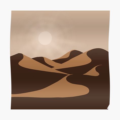 Desert Dunes Illustration, Sand Dune Art, Sand Dunes Illustration, Sand Dune Illustration, Desert Landscape Illustration, Sand Dune Drawing, Sand Dunes Drawing, Dunes Tattoo, Desert Illustration Art