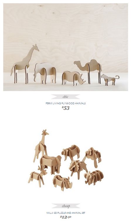 Copy Cat Chic Find | FERM LIVING PLYWOOD ANIMALS vs MUJI 3D PUZZLE AND ANIMAL SET Animal Cutouts Templates Free Printable, Cardboard Animals, Cardboard Puzzle, 3d Karakter, Cardboard Toys, Cut Animals, Laser Cut Wood Crafts, Cardboard Sculpture, Wood Animal