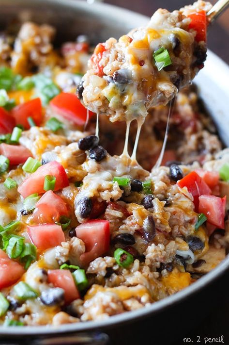 One-Pan Chicken Burrito Bowls Chicken Burrito Bowl Recipe, Burrito Bowl Recipe, Chicken Burrito Bowls, Burrito Bowls Recipe, Chicken Burrito, Chicken Burrito Bowl, One Pan Chicken, Crock Pot Recipes, Burrito Bowls