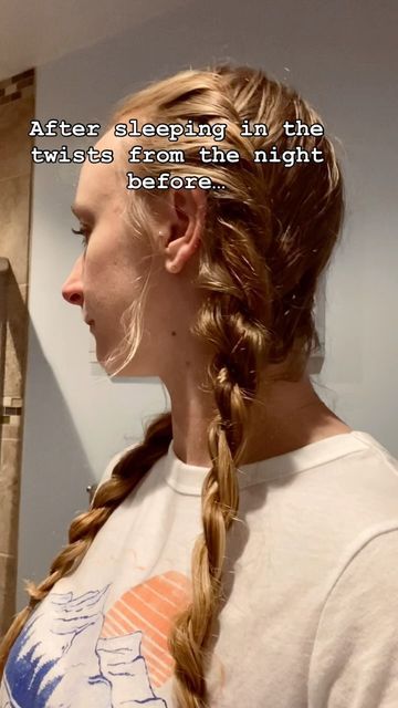 Makenzie Y on Instagram: "✨ From Confidence to Cozy Nights: The Unveiling of My “Dirty Hairstyle” Secrets! 💇‍♀️🌟 After those two twists work their magic, leaving you feeling beautiful and confident all day, it’s time to let your hair down! If, like me, you battle with the nighttime struggle of long hair, these twists are a game-changer. Soft enough to sleep on without causing discomfort, these twists keep your hair contained. No more waking up with a hair-pulling battle! When morning arrives, release the twists to reveal a beautiful krimpy hairstyle. Depending on the number of “dirty hair” days, you can let it flow for a cleaner hair day or opt for a cozy hat – my go-to is a beanie in chilly Colorado this time of year. Another stylish option is to toss it up into a ponytail. Versatility Nighttime Hairstyles Sleep, Over Night Hairstyles, How To Wear Your Hair To Bed, Night Time Hairstyles Sleep, Bedtime Hairstyles Sleep, Nighttime Hairstyles, Hairstyles To Sleep In, Fast Easy Hairstyles, Hair Tips And Tricks