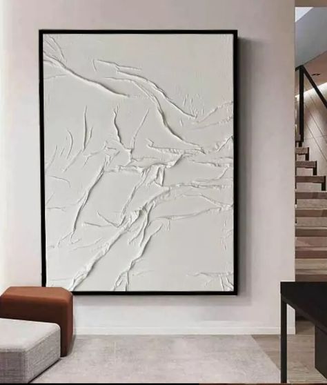 Textured Wall Art Diy, Diy Plaster Art Canvas, Large Canvas Art Diy, Framed Fabric Wall Art, Diy Large Wall Art, Diy Plaster, Retreat Ideas, Wall Art Diy, Book Wall Art