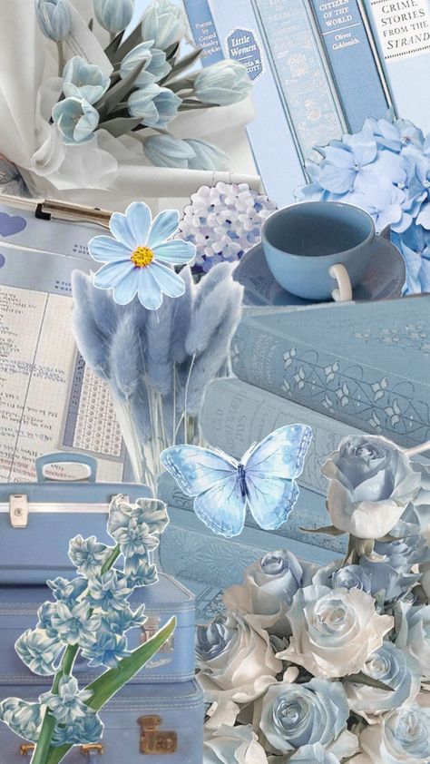 #blue #blueaesthetic #bluecollage #floral #flowers #followme #follow 🩵💙🩵 Tulip Flower Pictures, Photo Bleu, Wallpaper Iphone Aesthetic, Baby Blue Wallpaper, Cute Images For Wallpaper, Blue Flower Wallpaper, Iphone Wallpaper Classy, Cute Blue Wallpaper, Baby Blue Aesthetic