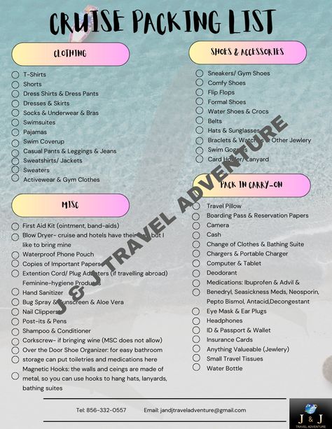 Cruise Tips and Cruise Packing List - useful tips for first time cruisers, or cruisers who are trying a new cruise line, or any cruise traveler who is looking for great tips from an experienced cruiser and travel agent. Honeymoon Cruise Packing List, Week Cruise Packing List, Cruise Checklist Packing Lists, Cruise Ship Essentials, 5 Day Cruise Packing List, Cruise Essentials For Women, Carnival Cruise Packing List, 7 Day Cruise Packing List, Cruise Essentials Packing Lists