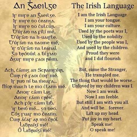 Mise Éire Irish Quotes Gaelic, Celtic Blessings, Irish Gaelic Language, Gaelic Names, As Gaeilge, Gaelic Language, Gaelic Words, Irish Words, Irish Things