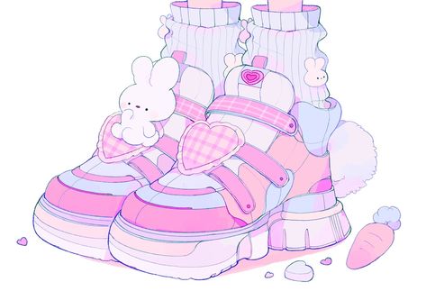 Shoes Drawing, Kawaii Shop, Anime Drawings Tutorials, 영감을 주는 캐릭터, A Drawing, Pretty Art, Cute Anime Character, Character Design Inspiration, Drawing Inspiration