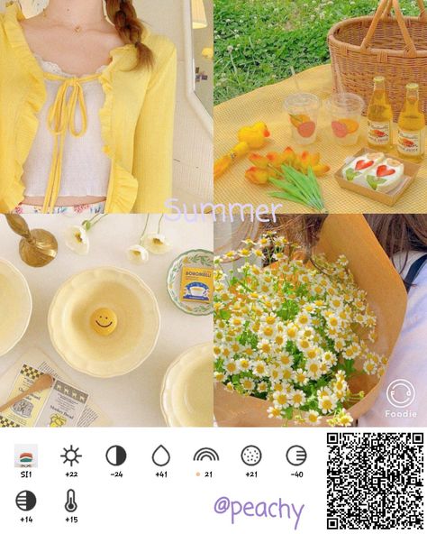 Summer Foodie Filter, Vsco Hacks, Pastel Filter, Foodie Filter, Vintage Photo Editing, Photography Editing Apps, Filter Code, Filters For Pictures, Self Photography