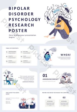 research presentation bipolar disorder psychology Powerpoint Psychology, Psychology Presentation, Research Presentation, Research Poster, Psychology Major, Psychology Disorders, Presentation Ideas, Powerpoint Design Templates, Word Templates