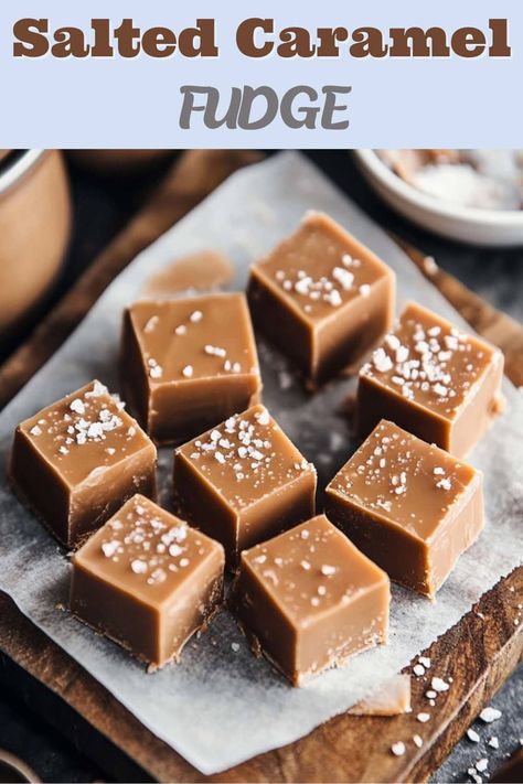 Salted Caramel Fudge - Insanely Good Easy Fudge, Easy Caramel, Salted Caramel Fudge, Fudge Candy, Christmas Fudge, Vanilla Fudge, Low Carb Peanut Butter, Fudge Recipes Easy, Oh Fudge