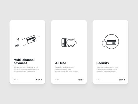 Truemoney - Onboarding by Yup Nguyen for Creatvie on Dribbble Mobile Website Design Layout, Onboarding Infographic, Ui Card Design, Ui Cards, Onboarding App, Advertising Inspiration, To Do App, Icon Animation, Ui Design Principles