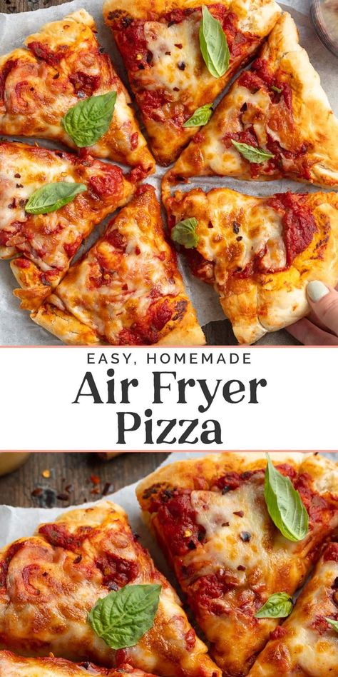 Air Fryer Pizza Dough, Air Fryer Calzone, Airfryer Pizza, Pizza Air Fryer, Cooking Homemade Pizza, At Home Pizza, Air Fryer Pizza, 40 Aprons, Home Pizza