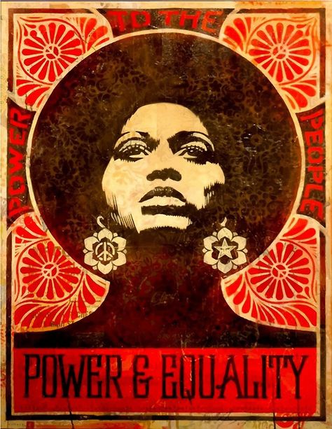 Angela Davis poster 1971 by yussername, Power & Equality, Power to the People Angela Davis, Lauren Hutton, Black Panther Party, Shepard Fairey, Power To The People, Catherine Deneuve, Diana Ross, Feminist Art, Graffiti Artist