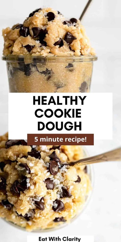 This heathy edible vegan cookie dough is the perfect easy dessert when you need something sweet. This paleo cookie dough is made with almond flour, sweetened with maple syrup and is healthy and ready to eat in 5 minutes. Paleo Cookie Dough, Paleo Cookie, Low Calorie Cookies, Healthy Vegan Cookies, Low Cal Dessert, Healthy Cookie Dough, Healthy Cookie, Vegan Cookie, Vegan Cookie Dough