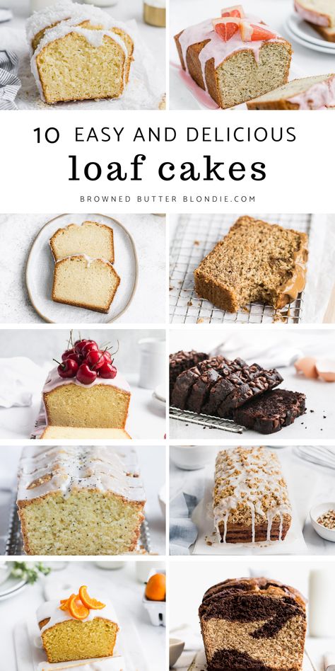 Dessert Loaf, Best Vanilla Cake Recipe, Mini Loaf Cakes, Loaf Cake Recipes, Quick Cake, Loaf Cakes, Cake Recipes From Scratch, Browned Butter, Bundt Cakes Recipes