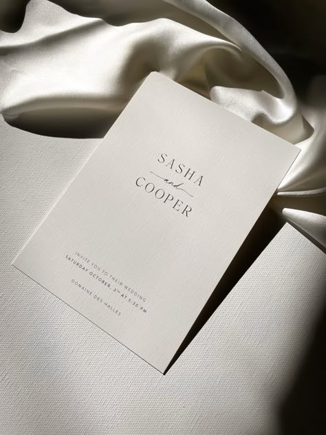 Less is more Minimal Wedding Invitations, Elegant Wedding Invitations Classy, Minimalist Wedding Invitation Design, Minimal Invitation, Wedding Mockup, Wedding Stationary Design, Wedding Booklet, Classy Invitations, Minimal Wedding Invitation