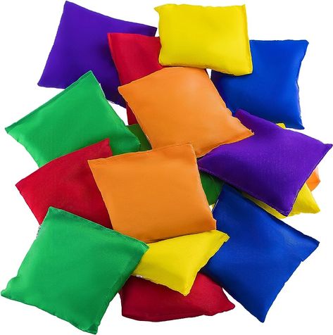 Prextex 12 Pack Nylon Bean Bags - Fun Sports Outdoor Family Games - Bean Bag Toss - Carnival Toy - Bean Bag Toss Game - Small Bean Bags for Kids - Bean Bags for Cornhole - Mini Beanbags for Tossing : Amazon.ca: Toys & Games Bean Bag Activities, Bean Bags For Kids, Gift Questions, Small Bean Bags, Cheerleading Coach, Bean Bag Games, Carnival Games For Kids, Family Games Outdoor, Music Classroom Ideas