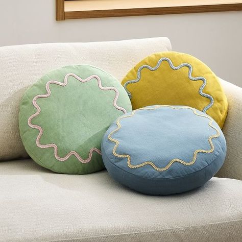 Throw Pillows & Decorative Pillows | West Elm Tropical Living Room, Home Decor Eclectic, Twilight Garden, Fun Throw Pillows, Colorful Bedroom, Fall Wishlist, Mediterranean Style Home, Ruffle Pillow, Tropical Living