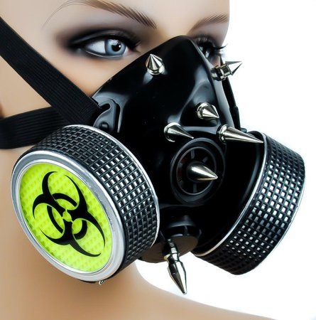 Creepy Plushies, Cyberpunk Accessories, Cybergoth Fashion, Gas Masks & Respirators, Apocalypse Gear, Bio Hazard, Gas Mask Art, Alternative Subcultures, Mask Style