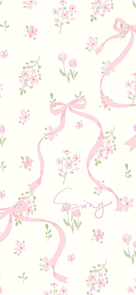 Pink And White Floral Wallpaper, Coquette Wallpaper Iphone Aesthetic, Coquette Background, Bow Wallpaper Iphone, Wallpaper Coquette, Pink Wallpaper Ipad, Cute Home Screen Wallpaper, Pink Wallpaper Backgrounds, Floral Wallpaper Iphone