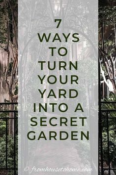 Secret gardens are a beautiful way of garden landscaping that will create your dream garden in your backyard. Find out what you need to include in your garden design (like garden paths and patios) to make your beautiful backyard garden a reality. | Gardening For Beginners Secret Garden Door, Secret Garden Ideas, Charleston Gardens, Funny Vine, Backyard Shade, Backyard Plan, Hidden Garden, Garden Wallpaper, A Secret Garden