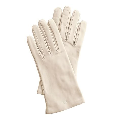 Women's Classic Leather Gloves, Bright-Toned | Mark and Graham White Winter Gloves, Ivory Gloves, Fancy Gloves, Beige Gloves, Gloves White, Drum Major, Gloves Fashion, Mark And Graham, Shades Of Beige