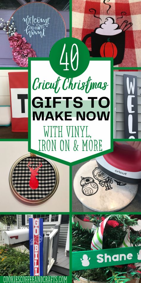 Christmas Gifts Cricut Diy, Christmas Gifts With The Cricut, Christmas Gifts From Cricut, Christmas Crafts For Adults Cricut, Easy Diy Cricut Christmas Gifts, Holiday Cricut Ideas, Htv Christmas Gifts, Diy Christmas Gift Cricut, Christmas Projects With Cricut