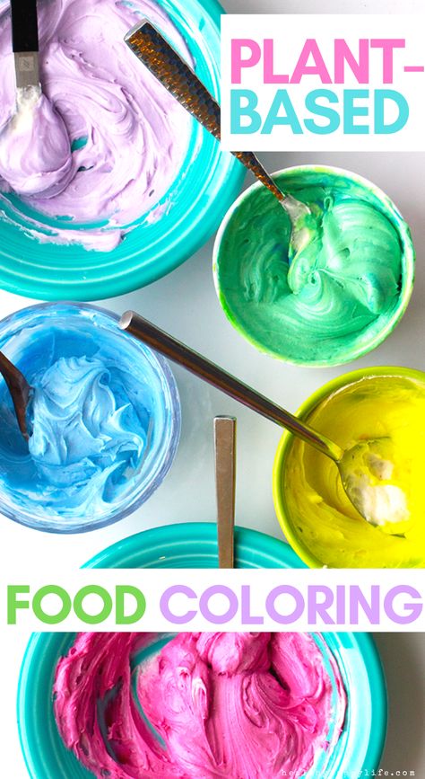 Food Coloring Recipes, Vegan Food Coloring, Diy Food Coloring Recipes, Non Toxic Food Coloring, Natural Frosting Coloring, All Natural Food Coloring, Organic Food Coloring, How To Make Natural Food Coloring, Dye Free Food Coloring