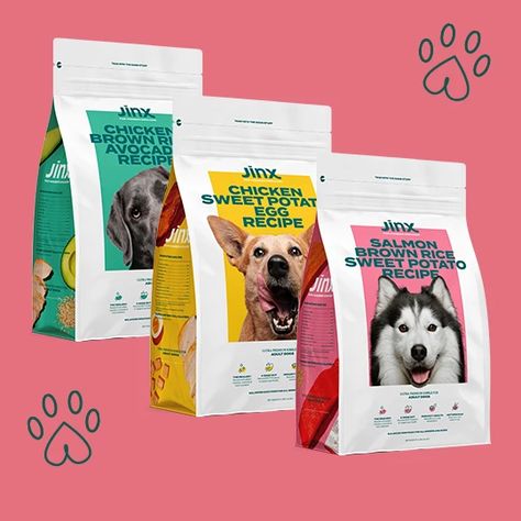 Dog Food Branding, Dog Food Packaging, Dog Kibble, Dog Treat Packaging, Chicken Brown Rice, Pet Packaging, Recipes For Dogs, Pet Food Packaging, Pet Branding