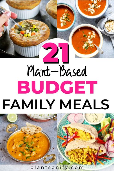 Week Day Dinners, Vegan Family Meals, Vegan Family Dinner, Fast Family Meals, Freezing Leftovers, Cheap Vegan Meals, Plant Based Meal Planning, Cheap Vegan, Plant Based Meal