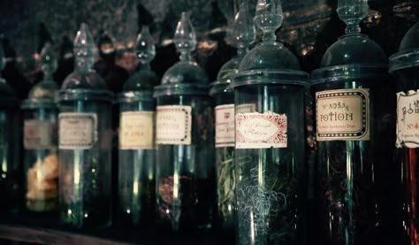 #ravenclaw #green #aesthetic #hogwart #witch #harrypotter #potterhead #hufflepuff #gryffindor #slytherin #wizardingworld #bottle #potion Potions Classroom, Warner Bros Studio Tour London, Stile Harry Potter, Warner Bros Studio Tour, Hp Aesthetic, Harry Potter Wall, Warner Bros Studio, About Harry Potter, Slytherin Pride