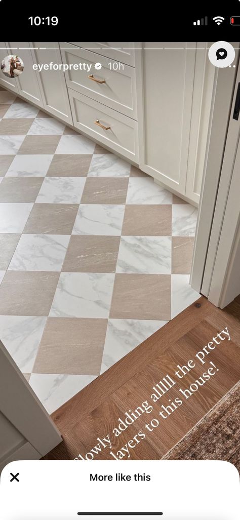 Cream Tiled Kitchen Floor, Cream And White Checkerboard Floor, White Kitchen Checkered Floor, Small Kitchen Checkered Floor, Travertine Checkered Floor, Checkered Laminate Flooring, Brown Checkered Floor Kitchen, Beige White Checkered Floor, Tan And Cream Checkerboard Floor