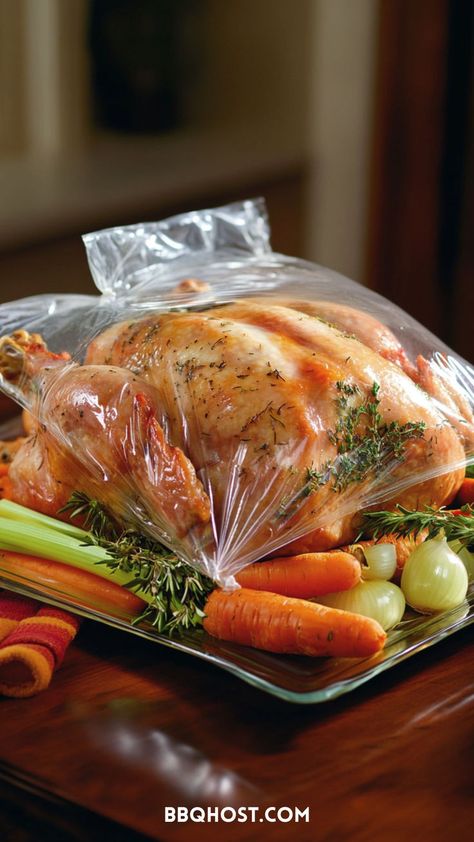 Make Thanksgiving easy with this Roasted Turkey in a Bag! Skip the brining and basting steps while still enjoying a juicy, flavorful turkey. This simple roasted turkey recipe guarantees a tender result every time. Save this for later and click through for 10+ recipes! Thanksgiving Turkey In A Bag, Cajun Roasted Turkey, Roasted Whole Turkey, Roasted Turkey Recipes, Turkey Thanksgiving Recipe, Honey Roasted Turkey, Easy Roasted Turkey, Thanksgiving Sliders, Juicy Thanksgiving Turkey