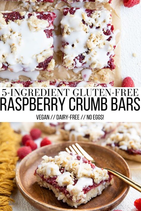 Gluten Free Sweet Bread, Raspberry Dessert Bars, Fresh Raspberry Desserts, Dairyfree Dessert, Raspberry Oatmeal Bars, Raspberry Crumb Bars, Vegan Christmas Desserts, Raspberry Oatmeal, Gluten Free Dairy Free Dessert