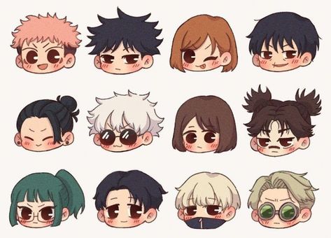 Chibi Jujutsu Kaisen Characters, Chibi Choso Drawing, Nanami Chibi Jujutsu Kaisen, Chose Chibi Jjk, Cute Jjk Drawings, Chibi Jjk Characters, Jjk Chibi Drawing, Jjk Chibi Icons, Chibi Choso Jjk