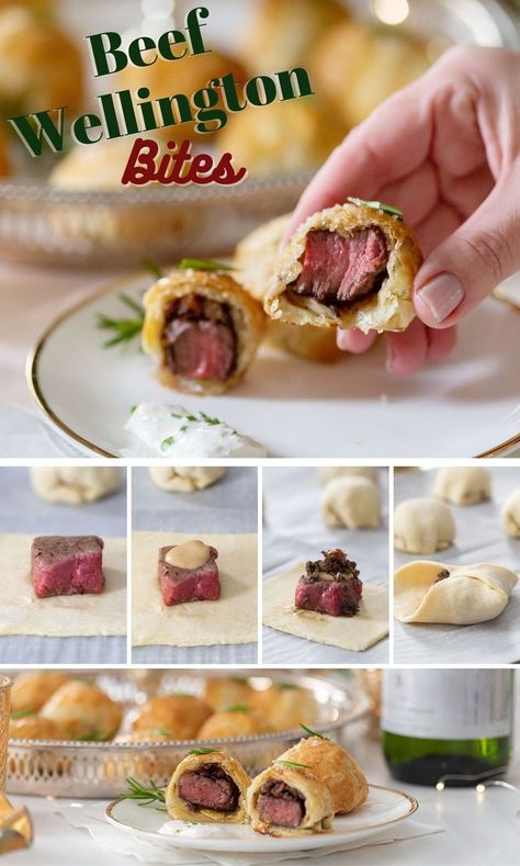 Wellington Bites, Beef Wellington Bites, Creamy Horseradish, British Foods, Creamy Horseradish Sauce, Beef Wellington Recipe, Fancy Appetizers, Horseradish Sauce, Appetizers Easy Finger Food