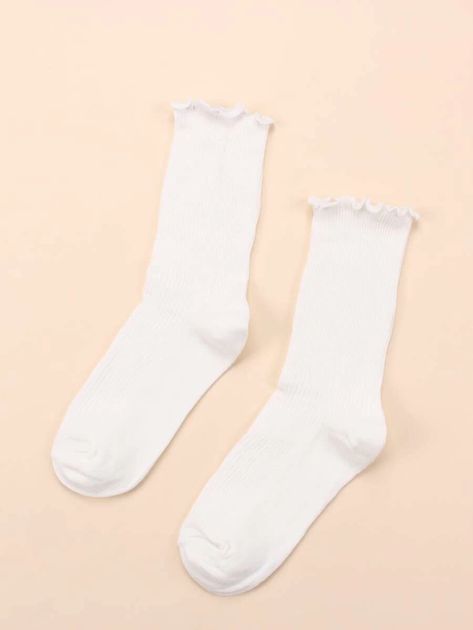 Cute Socks Aesthetic, Pastel Socks, Frill Socks, Aesthetic Socks, Socks Aesthetic, Ribbed Socks, Trendy Socks, Women Crew Socks, Dr Wardrobe