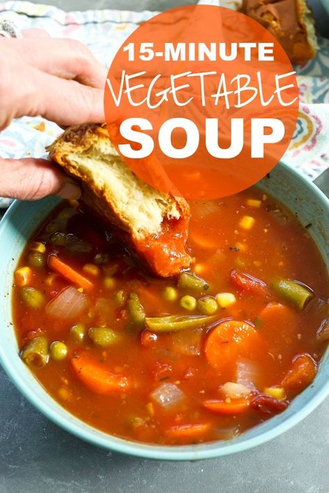 Slow Cooker Balsamic Chicken, Clean Dinner Recipes, Easy Vegetable Soup, Soup Vegetable, Vegetable Soup Healthy, Vegetable Soup Recipe, Easy Vegetable, Clean Eating Dinner, Vegetable Soup Recipes