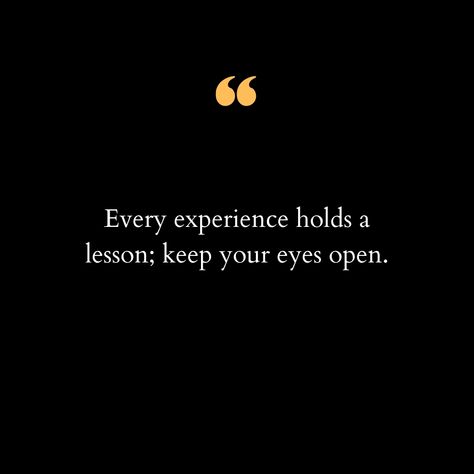 In the grand classroom of life, every experience, whether joyous or challenging, carries a hidden lesson waiting to be uncovered. 🌟 We just have to keep our eyes wide open, our hearts receptive, and our minds curious. 💭✨ Life has a unique way of teaching us, often through unexpected twists and turns. Each moment is an opportunity to learn, to grow, and to evolve into the best versions of ourselves. 🌱💫 So, let's embrace every experience with gratitude, knowing that within it lies a valuable ... Eye Opener Quotes, Curious Quotes, Based Quotes, Evolve Quotes, Eye Opening Quotes, Experience Quotes, Eyes Wide Open, Bullet Journal Notebook, Journal Notebook