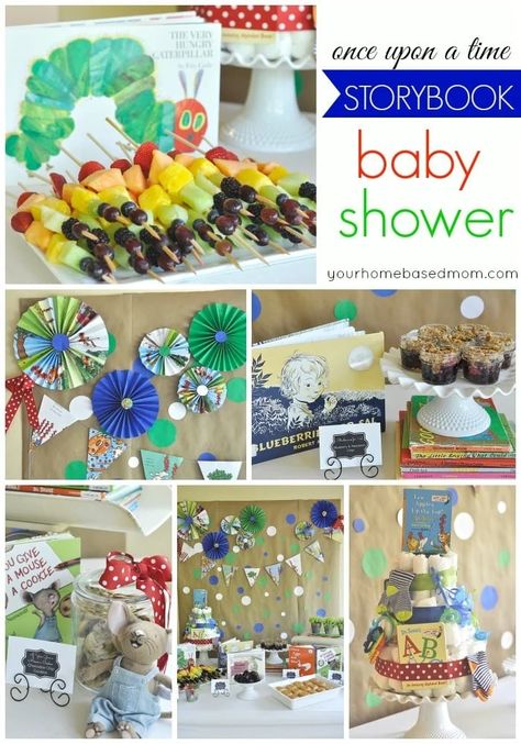 Storybook Party, Baby Shower Images, Storybook Theme, Book Shower, Shower Images, Storybook Baby Shower, Baby Shower Bbq, Book Theme, Boy Baby Shower Themes