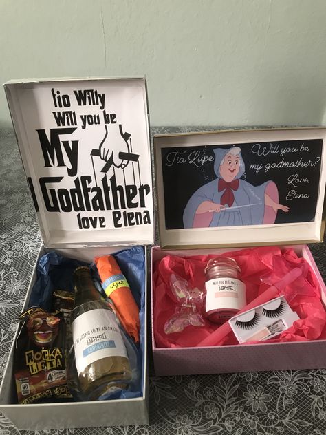 God Parent Proposal Ideas Diy Funny, Godfather Proposal Ideas Diy, Godparent Request Ideas Diy, God Father Proposal Ideas Funny, God Mother Proposal Ideas Diy, God Parent Proposal Ideas, Godfather Proposal Ideas, Proposal Ideas Disney, Godparents Proposal Ideas