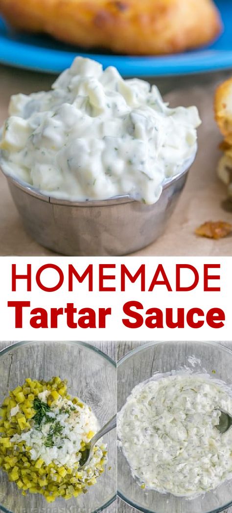 Homemade Tartar Sauce Easy, Tartar Sauce Recipe, Homemade Tartar Sauce, Tartar Sauce, Tooth Decay, Sauce Recipe, Fish And Seafood, Cavities, Easy Homemade