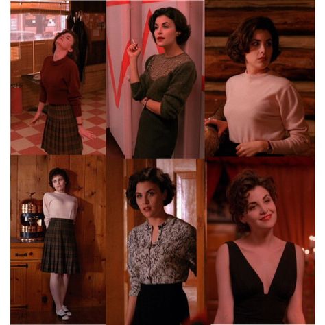 audrey horne                                                                                                                                                      More Audrey Twin Peaks, Twin Peaks Costume, Twin Peaks Fashion, Audrey Horne, Sherilyn Fenn, Fire Walk With Me, Fall Inspo, Fashion Tv, Twin Peaks