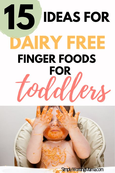 Dairy Free Foods For Kids, Blw Dairy Free, Dairy Free Meals For Toddlers, Toddler Dairy Free Meals, Dairy Free Snacks For Toddlers, Dairy Free Toddler Recipes, Dairy Free Baby Snacks, Dairy Free Toddler Lunch, Dairy And Egg Free Recipes For Kids