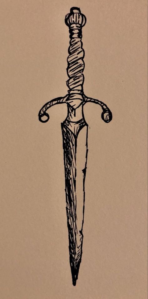 Sketches Of Swords, Aesthetic Knife Tattoo, Knife Tattoo Thigh, Knife Tattoo Ribs, Side Tattoos For Men Ribs Design, Dagger Thigh Tattoos Women, Knife Tattoo Simple, Dagger Arm Tattoo, Knife Draw Sketches