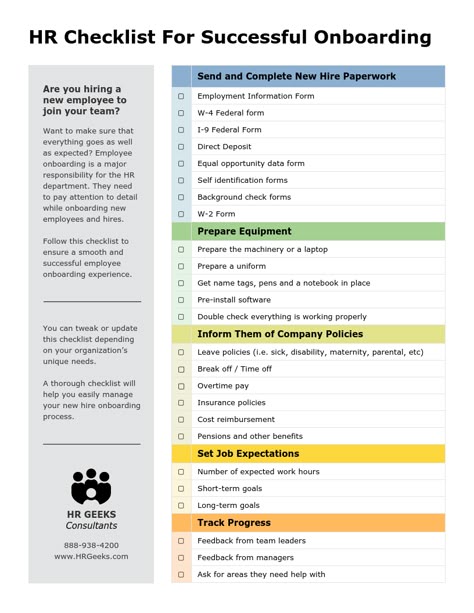 Hr Onboarding Checklist, New Employee Onboarding Checklist, New Employee Checklist, New Hire Onboarding Checklist, Business Operations Checklist, Career Development Plan Template, On Boarding New Employees, Offboarding Checklist, Hr Documents