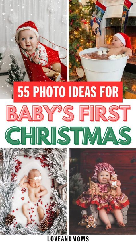 'Tis the season for cute AF baby Christmas photos! Whether you have a fresh newborn or an 11-month-old, here are 55 adorable and festive baby Christmas photos to try this season. -baby Christmas photoshoot-baby Christmas photography-baby Christmas photoshoot ideas-baby Christmas photo ideas-baby Christmas photos newborn-baby Christmas photos 1 year- baby christmas photos at home-baby christmas photos outdoor-baby christmas photography at home-baby photos-baby photoshoot Christmas Pictures For Infants, Newborn 1 Week Photo Ideas, Newborn Pictures With Santa, Baby And Christmas Lights, Christmas Photos Of Baby, Easy Baby Christmas Photos, Baby By Christmas Tree Photo, Infant Xmas Photo Ideas, 3 Month Old Baby Christmas Pictures