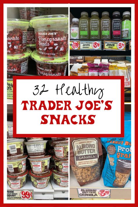 The ultimate round-up of more than 32 Healthy Trader Joe's Snacks with photos so you can add them to your next grocery list! Trader Joes Healthy, Trader Joes Recipes Dinner, Trader Joes Meal Planning, Trader Joes Recipes Healthy, Trader Joes Snacks, Best Trader Joes Products, Trader Joes Shopping List, Trader Joes Food, Healthy Chips