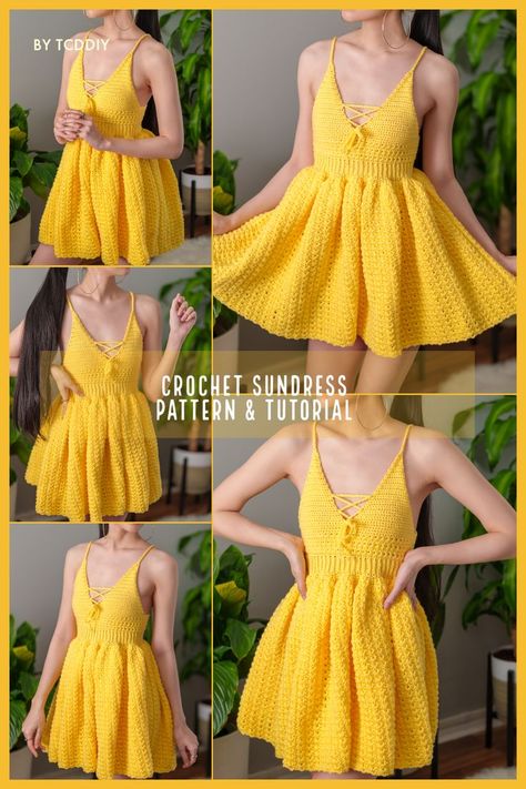 Shirt Top Design, Sundress Tutorial, Valentines Day Crochet, Sundress Pattern, Crochet Summer Dresses, Dresses For Pregnant Women, Work Women, Crop Top Pattern, Boho Crop Tops