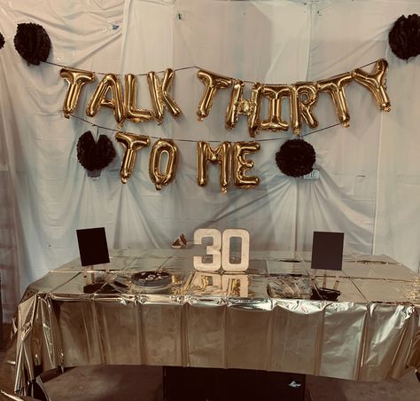 Mens 30th Birthday Ideas Party Themes Non Alcoholic, Thirty Year Old Birthday Ideas, Ridin Thirty Party, Thirty Party Ideas For Him, Turning 30 Themes, 30th Suprise Party Ideas For Him, Thirty Bday Ideas Turning 30, Men’s Thirty Birthday Theme, Birthday Ideas For 30th Birthday For Men