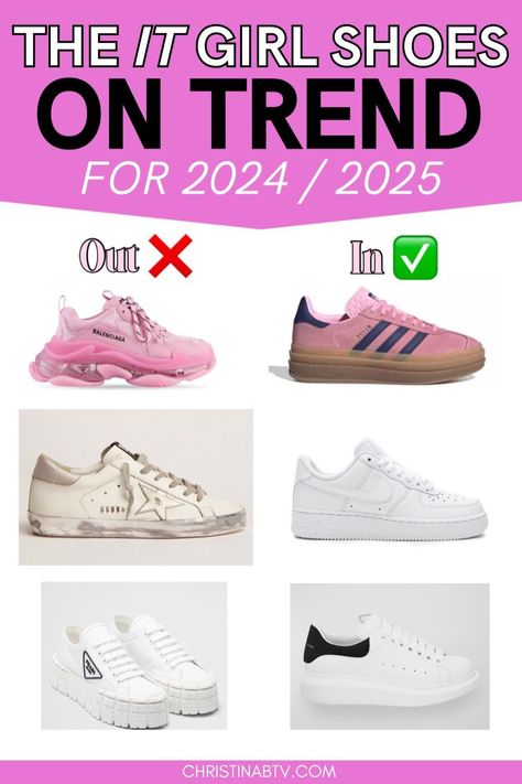 Explore the top Fashion Trends in footwear with our guide to Women's Trendy Shoes Sneakers for 2024 and 2025. From chic Preppy Shoes to must-have sneakers, discover the styles that are making waves in the fashion world. Stay ahead of the curve and elevate your wardrobe with the latest in trendy footwear. New Sneakers Aesthetic, Shoes For 2025, Shoe Trends 2025 Women, Trendy Products 2024, Women’s Trendy Sneakers 2024, Shoes Women 2024, Trend Sneakers 2024 Woman, Sneakers 2025 Trend, Shoe Styles 2024