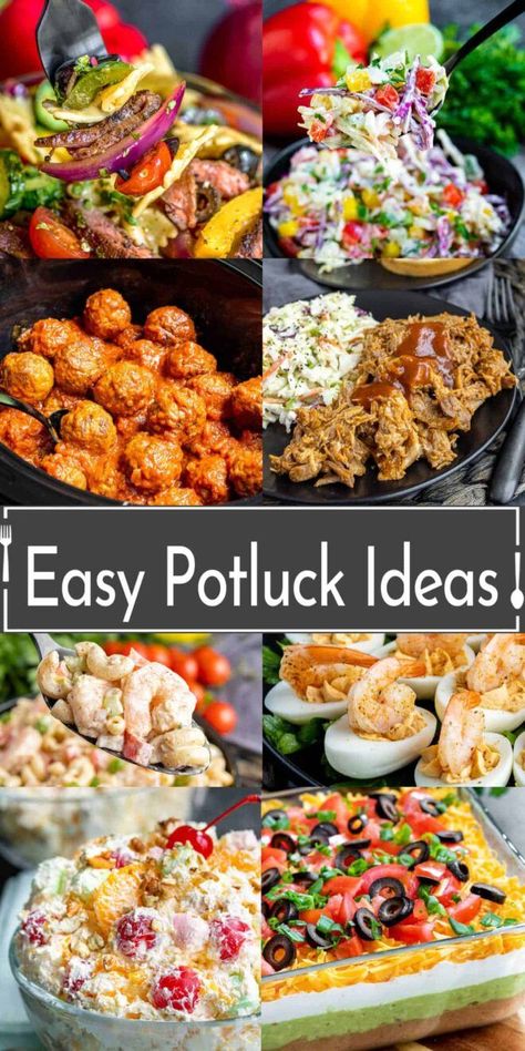 potluck dishes Ideas For Potluck, Easy Potluck Ideas, Summer Potluck Dishes, Best Potluck Dishes, Church Potluck Recipes, Main Dish For Potluck, Summer Potluck Recipes, Potluck Appetizers, Easy Potluck Recipes